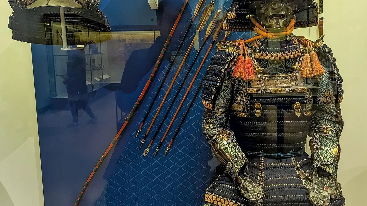 Victoria and Albert Museum Artefacts Japanese samurai armor (yoroi) armor displayed is likely tosei gusoku ("modern equipment"), a less cumbersome style developed in the 1500s — cover image for Ghost of Yōtei Legends Adds Free Four-Player Co-op on PS5